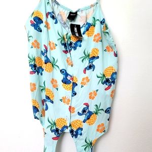 Hot Topic Stitch Tropical Tie shirt ( Large)